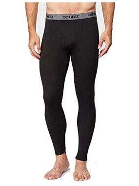 NWT 32 Degrees Heat Men's M Black 2 Pack Base Layer Pants Thermal Leggings